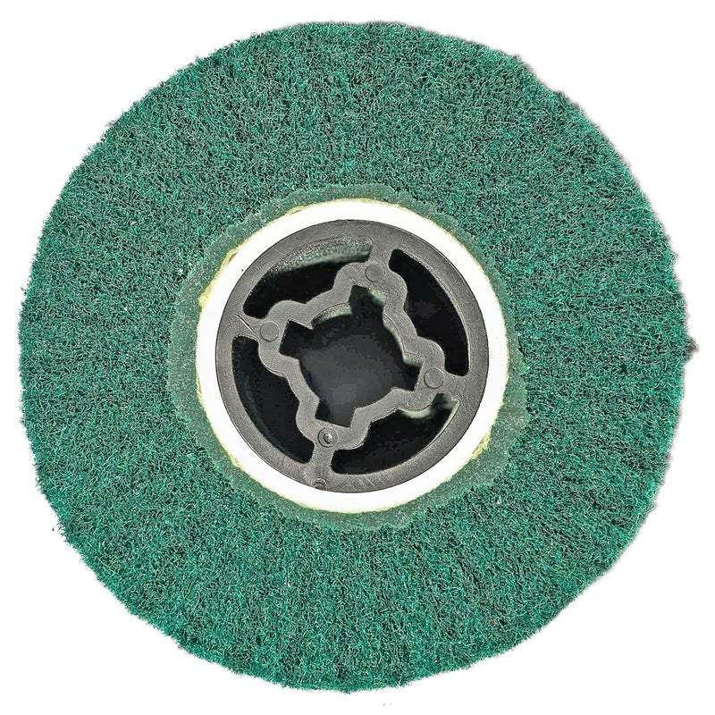 JONAS C 2 Pcs 240 Grit Burnishing Polishing Wheel Drum, 4.7" x 4" Abrasive Drawing Wheel Drum, Finishing Drum, Surface Conditioning Tool Drum for Metal, Wood, Plastic - Image 3